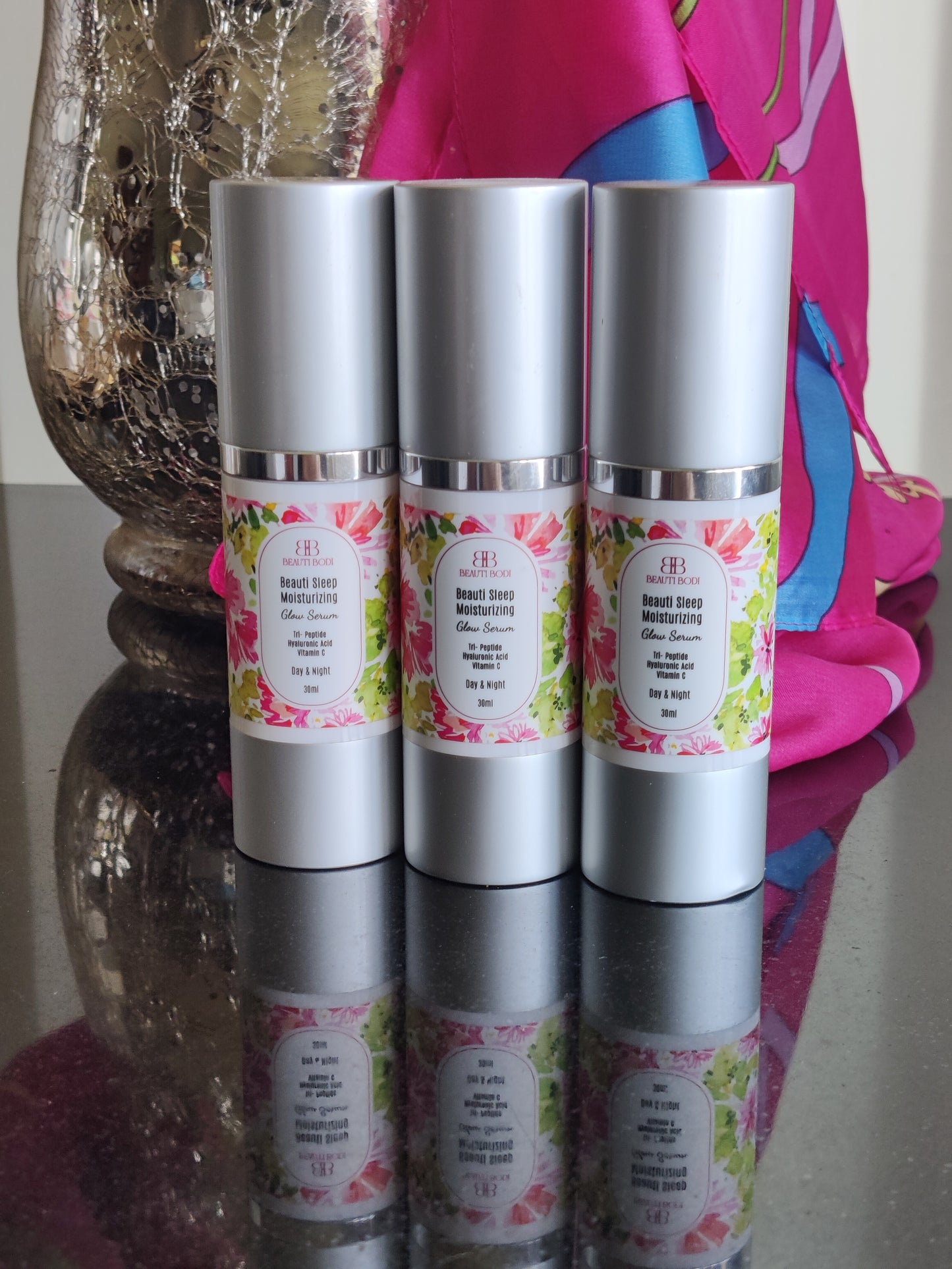 3 Bottles of Sleep Moisturizing Glow Serum buy 2 and 50% off third bottle